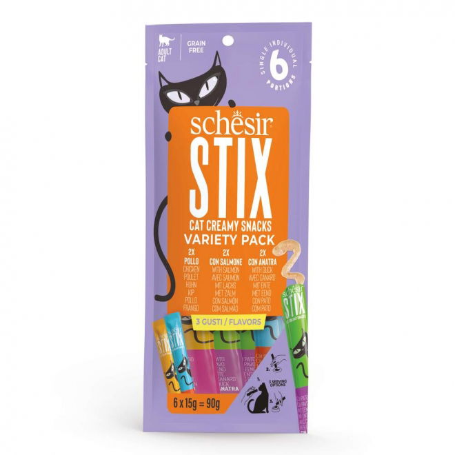 Schesir Cat Treat STIX Multipack 6x15 g