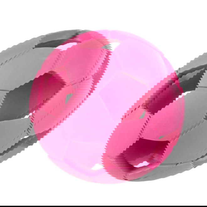 Little&Bigger Fotboll i Gummi Rosa 11 cm