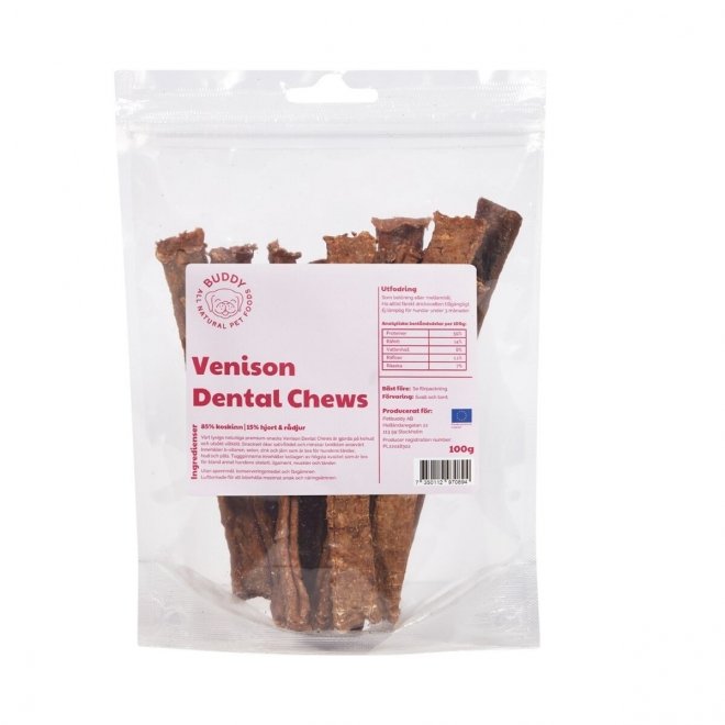 Buddy Petfoods Venison Dentaltugg 100 g