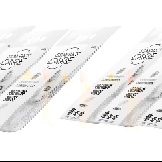 Compact Care Premium White Unscented 3x10 kg