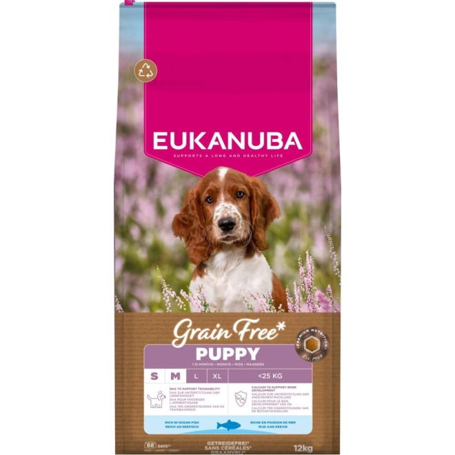 Eukanuba Puppy Grain Free Small & Medium Breed Ocean Fish (12 kg)
