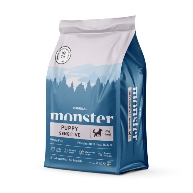 Monster Puppy Sensitive Vit Fisk