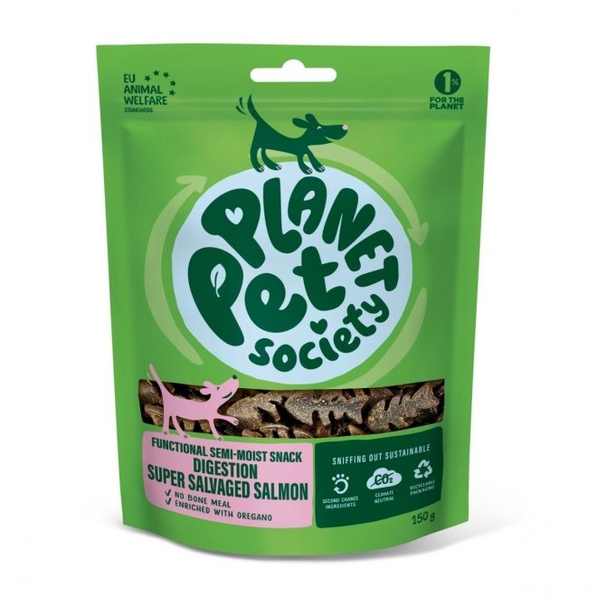 Planet Pet Society Dog Functional Snack Digestion Super Salvaged Salmon 150 g