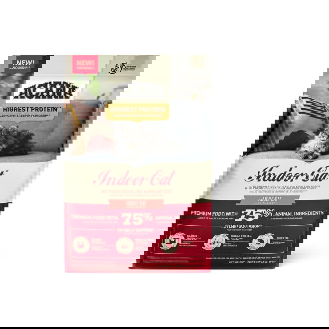 Acana Cat Adult Highest Protein Indoor Chicken, Salmon & Trout (4,5 kg)