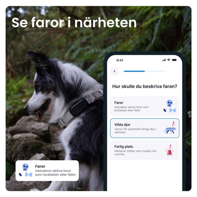 Tractive GPS & Health Tracker för Hund Svart