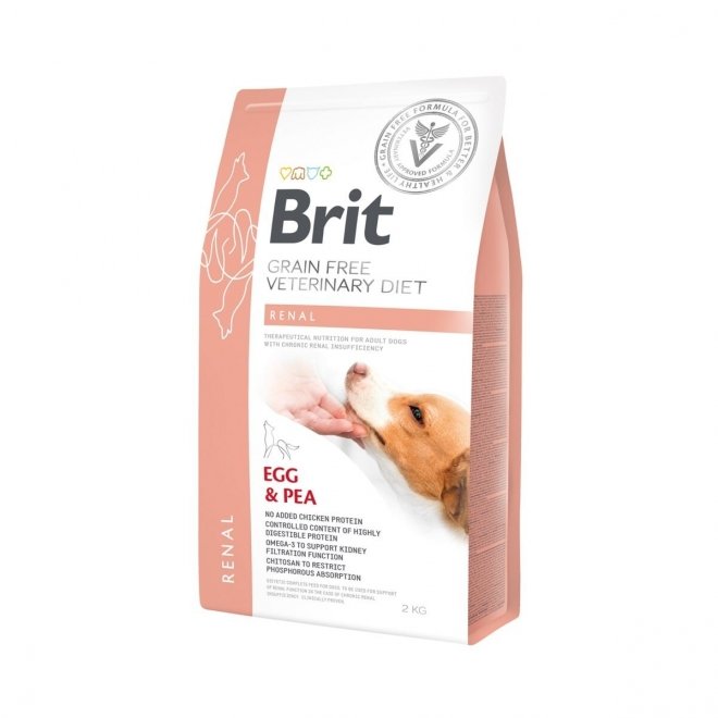 Brit Veterinary Diet Dog Renal Grain Free Egg & Pea (2 kg)