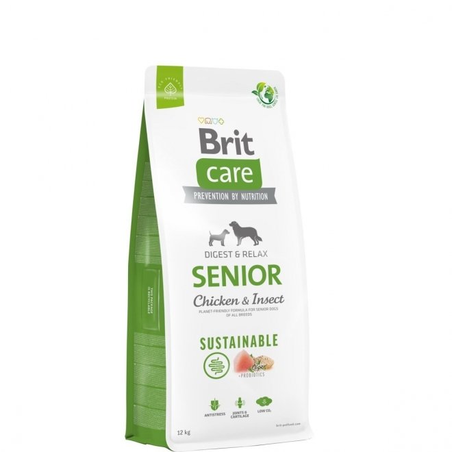 Brit Care Dog Senior Sustainable Chicken & Insect (12 kg)