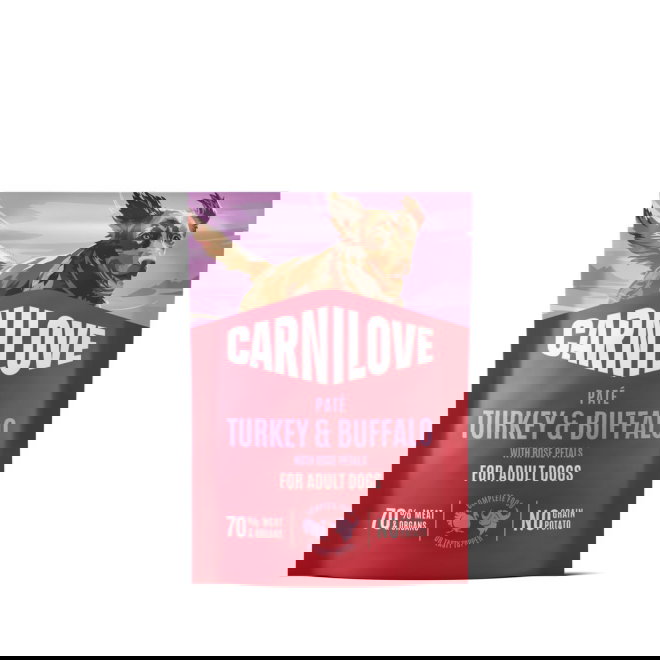 Carnilove Dog Adult Turkey & Buffalo with Rose petals Pat&eacute; 300 g