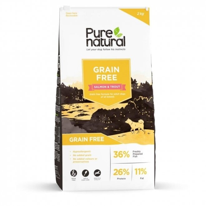 Purenatural Dog Adult Grain Free Salmon & Trout (2 kg)