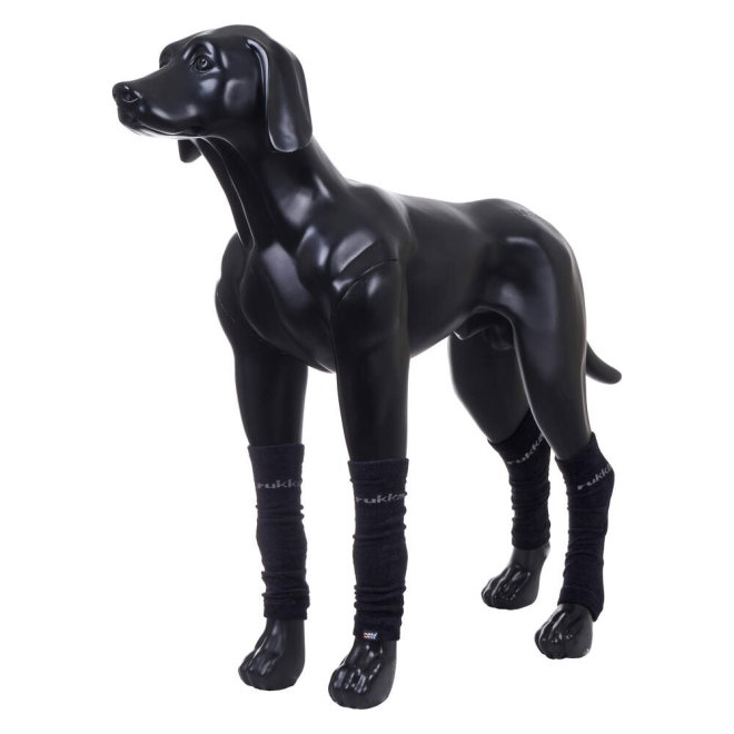 Rukka Plush Benv&auml;rmare till Hund Svart 4-pack