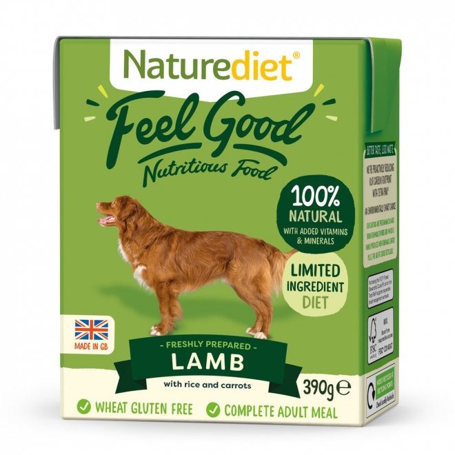 Naturediet Feel Good Lamm (390 gram)