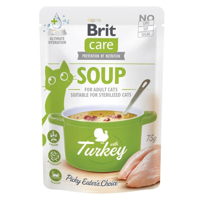 Brit Care Cat Soup Kalkon 75 g