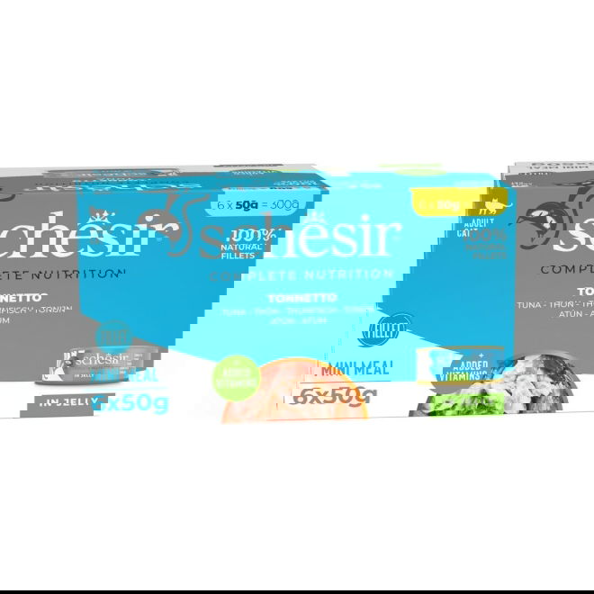 Schesir Cat Adult Multipack Tonfisk i Gelé 6 x 50 g