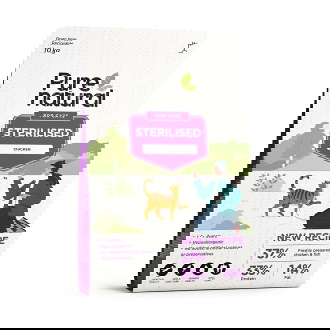 Purenatural Cat Adult Sterilised Chicken (10 kg)