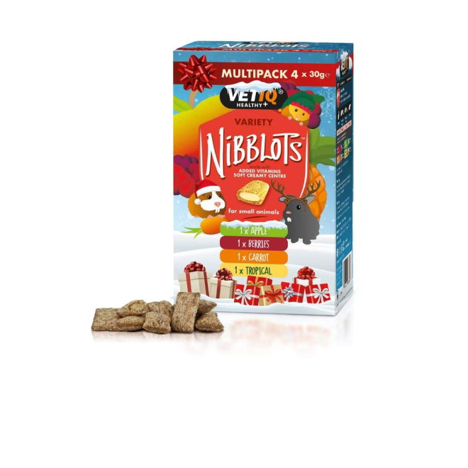 VetIQ Nibblot XMAS Variety pack Sm&aring;djursgodis 4x30 g