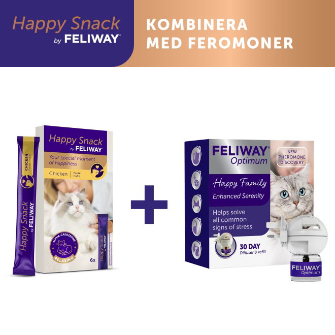 Feliway Happy Snack Kyckling 6 x 15 g