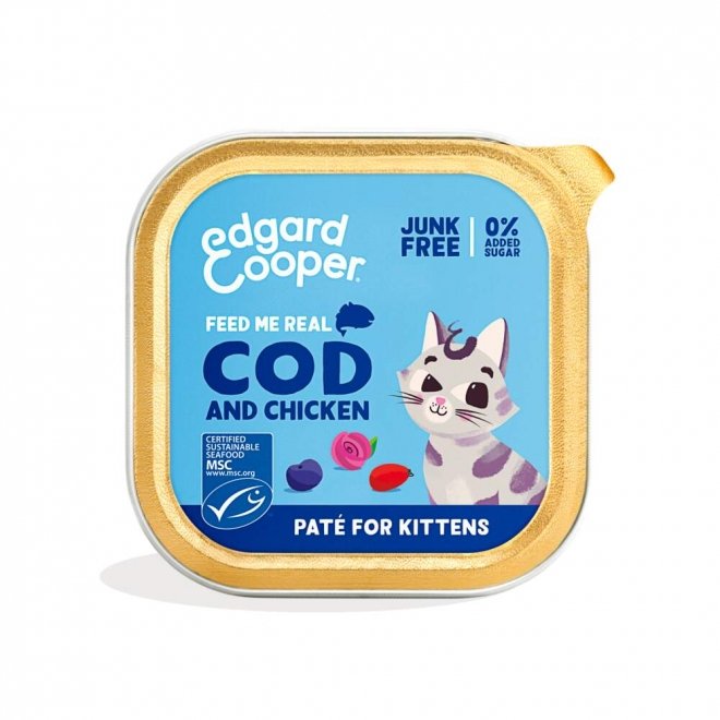 Edgard&Cooper Kitten Paté Cod & Chicken 85 g