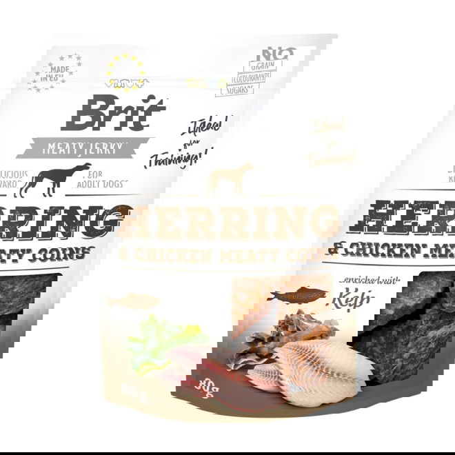 Brit Care Meaty Jerky Coins Herring 80 g