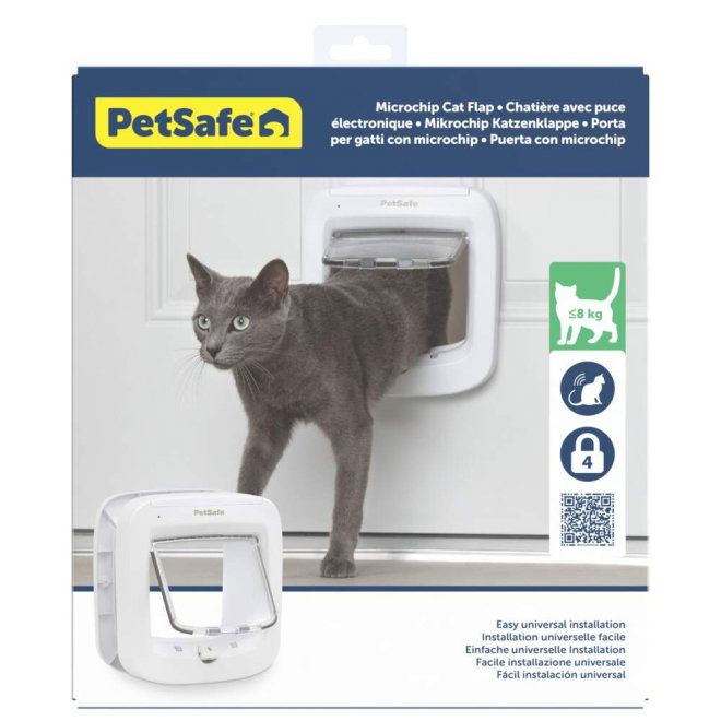 PetSafe Microchip Kattlucka Vit