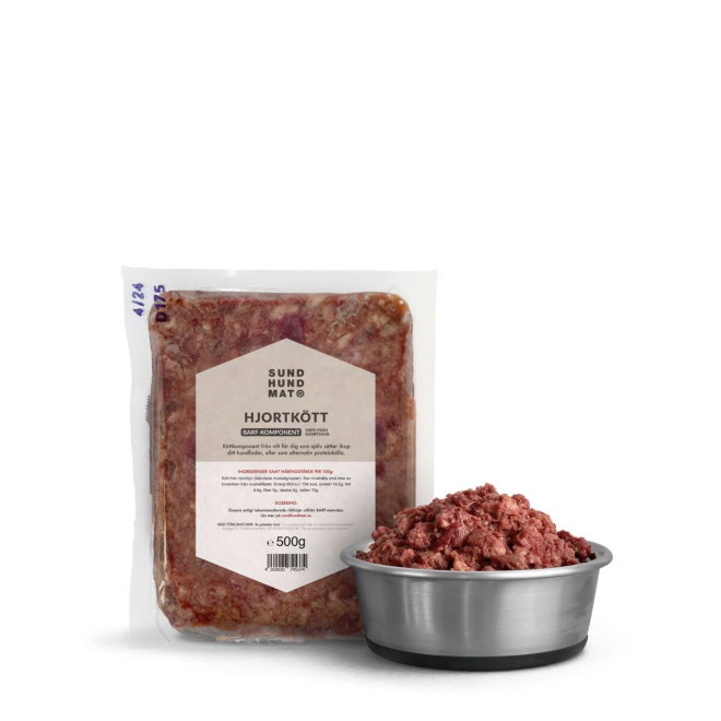 Sund Hundmat Hjortk&ouml;tt 500 g