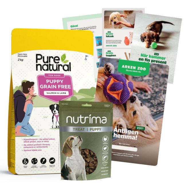 Valppaket Purenatural Puppy Grain Free Salmon & Lamb