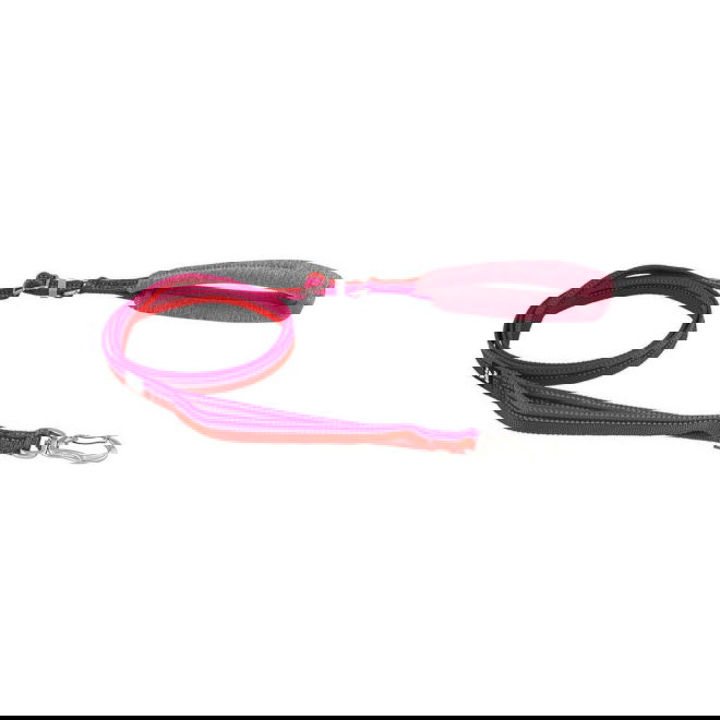 Hurtta ECO Justerbart Hundkoppel 120-180 cm Röd/Rosa