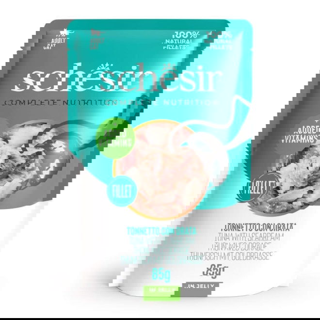 Schesir Cat Adult Tuna & Sea bream in Jelly 85 g