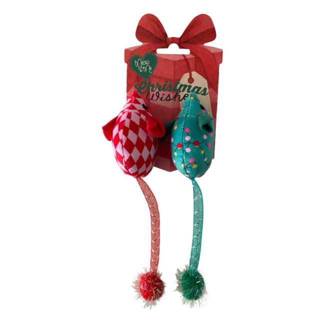 Meow&Me Christmas Wishes Leksaksm&ouml;ss 2-pack