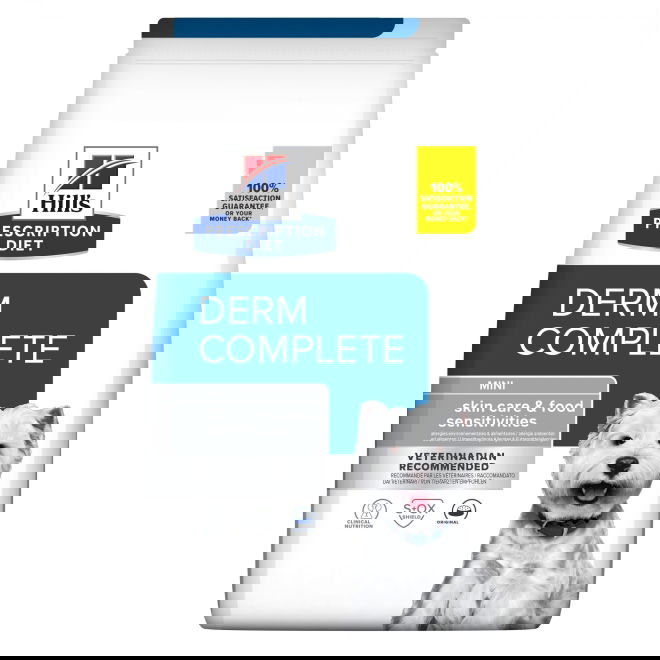 Hills Prescription Diet Canine Derm Complete Skin Care & Food Sensitivities Mini