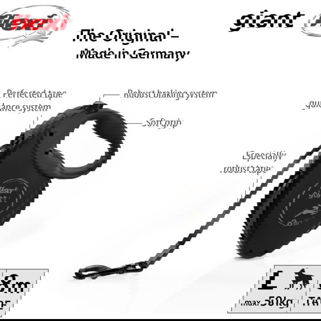 Flexi Giant L Black Edition 8 m Band