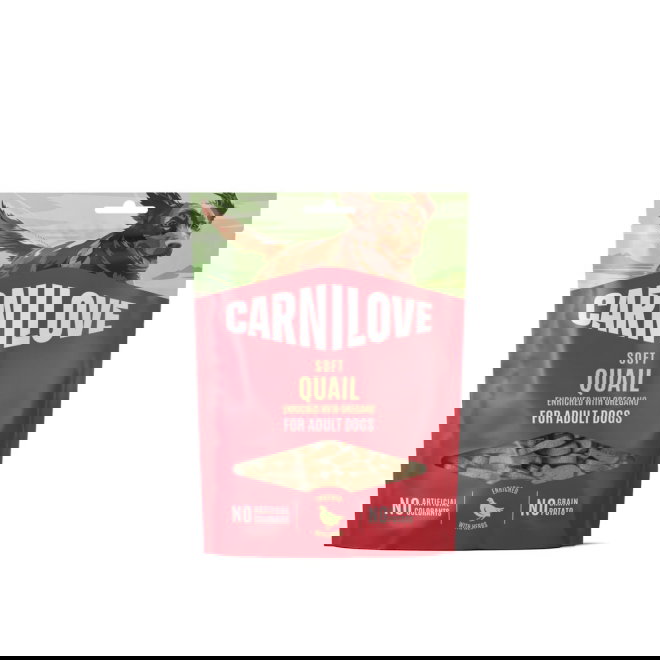 Carnilove Dog Soft Snack Quail with Oregano 200 g