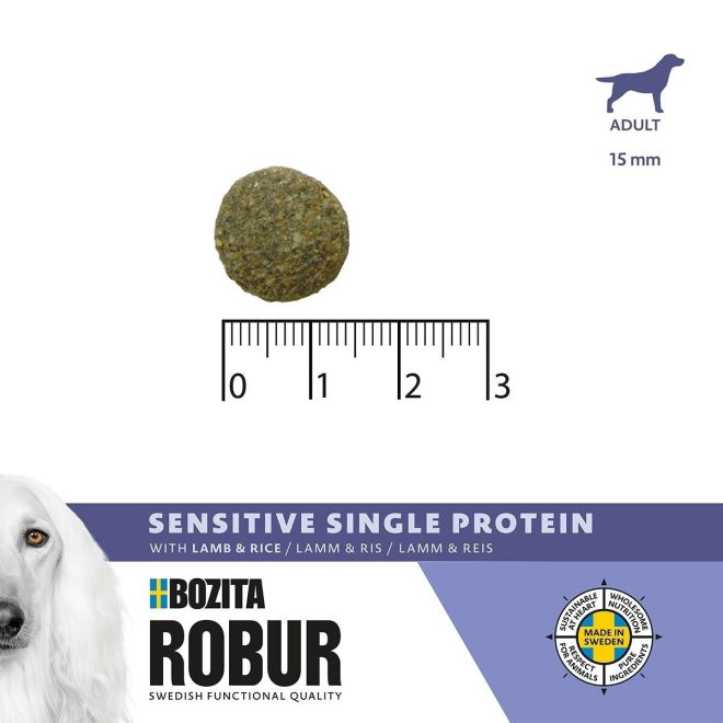 Bozita Robur Dog Adult Sensitive Single Protein Lamm & Ris (12 kg)