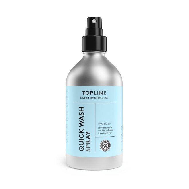 Topline Quick Wash Torrschampo f&ouml;r Hund & Katt 250 ml