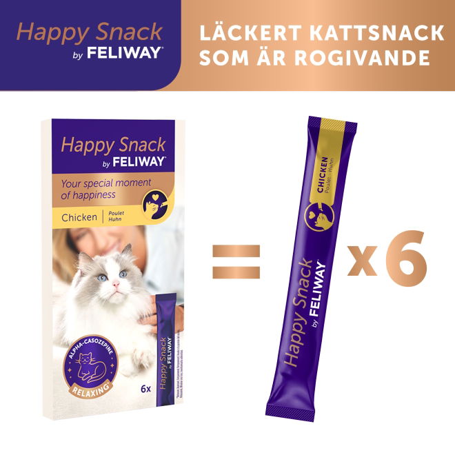 Feliway Happy Snack Kyckling 6 x 15 g