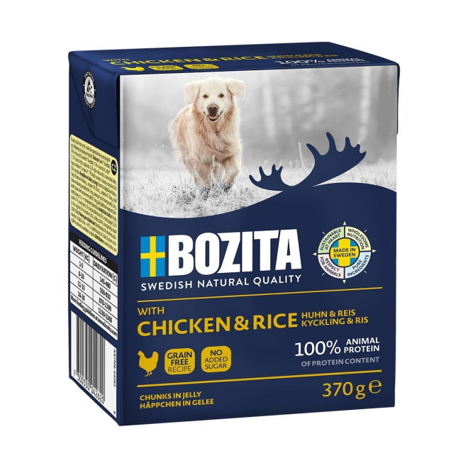 Bozita Kyckling & Ris bitar i gelé 370 g