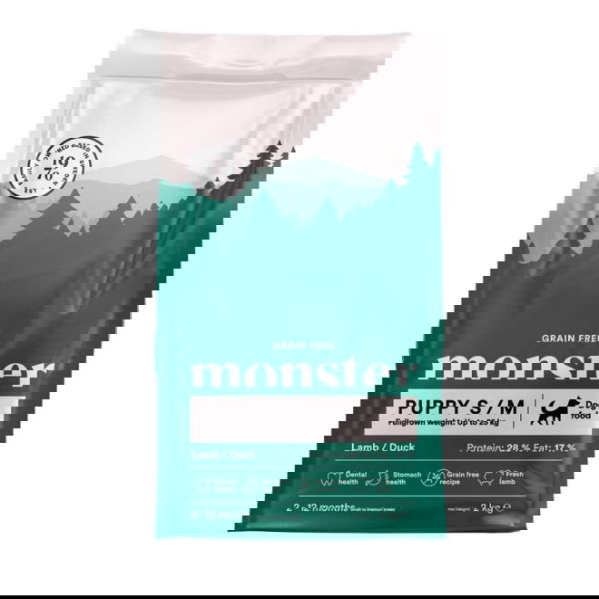 Monster Puppy Grain Free All Breed Lamb & Duck (2 kg)