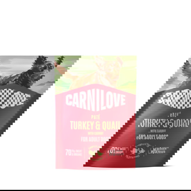 Carnilove Dog Adult Turkey & Quail with Yellow Carrot Pat&eacute; 300 g