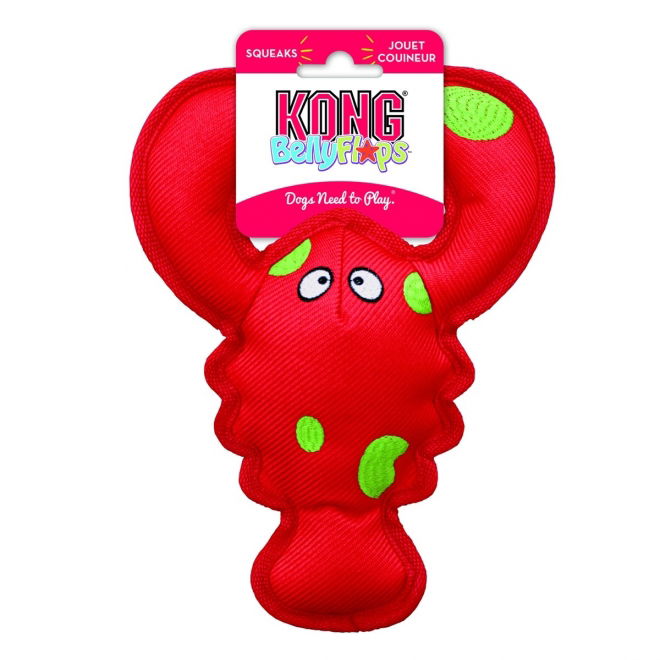 KONG Belly Flops Hummer Röd 28 cm