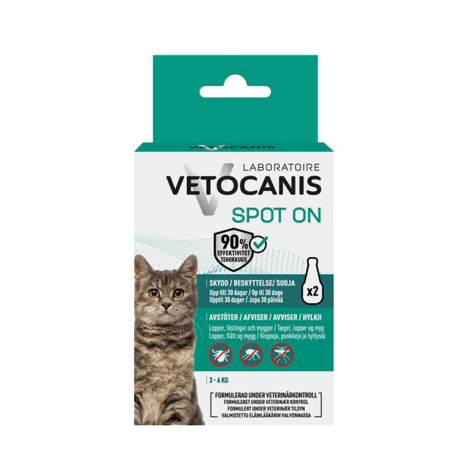 Vetocanis Anti-parasit Spot on Cat (2,4 ml)