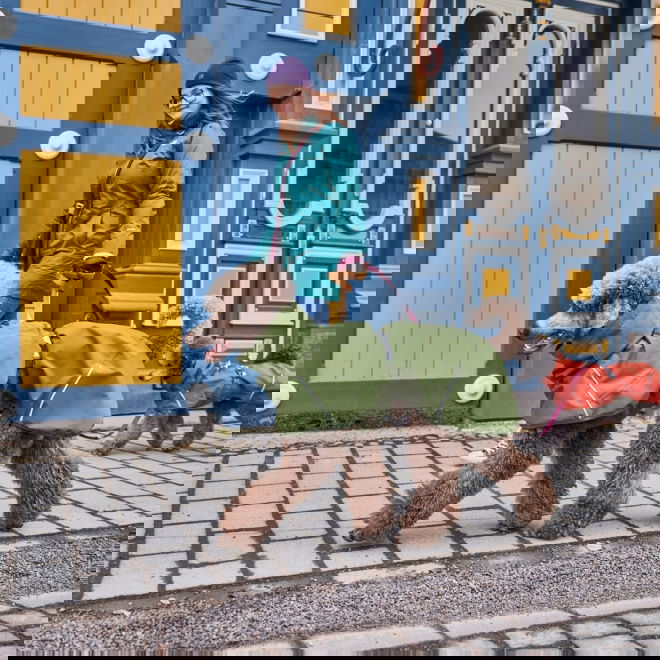 Hurtta Mudventure ECO Regnjacka till Hund Gr&ouml;n