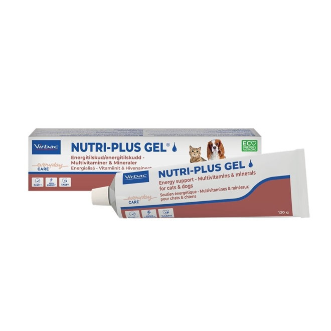 Virbac Nutri-Plus Gel Koncentrerat Energitillskott f&ouml;r Hund & Katt 120 g