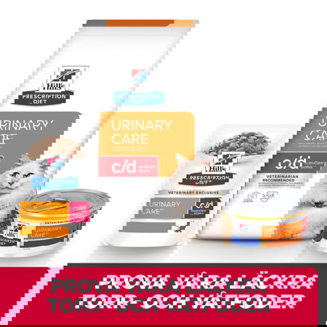 Hills Prescription Diet Feline c/d Urinary Care Multicare Stress Salmon 12x85 g