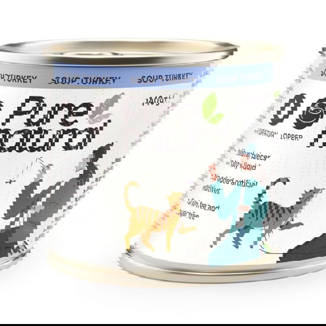 Purenatural Cat Soup Turkey 140 g