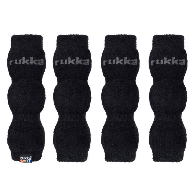 Rukka Plush Benv&auml;rmare till Hund Svart 4-pack