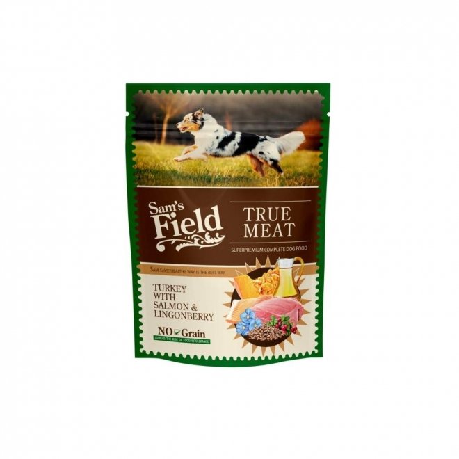 Sams Field Dog Adult Turkey with Salmon & Lingonberry 260 g