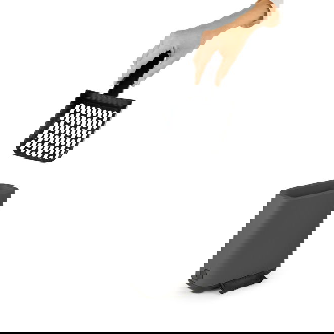 Rotho MyPet Biala Kattsandsspade & Hållare Svart