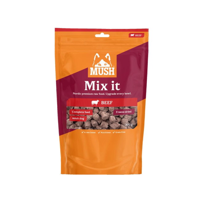 Mush Dog Adult Mix it Freeze Dried Complete Beef 200 g