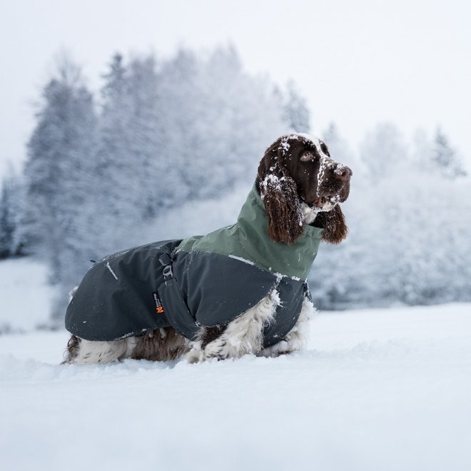 Non-Stop Dogwear Glacier 2.0 Vintertäcke i Ull Grön/Svart