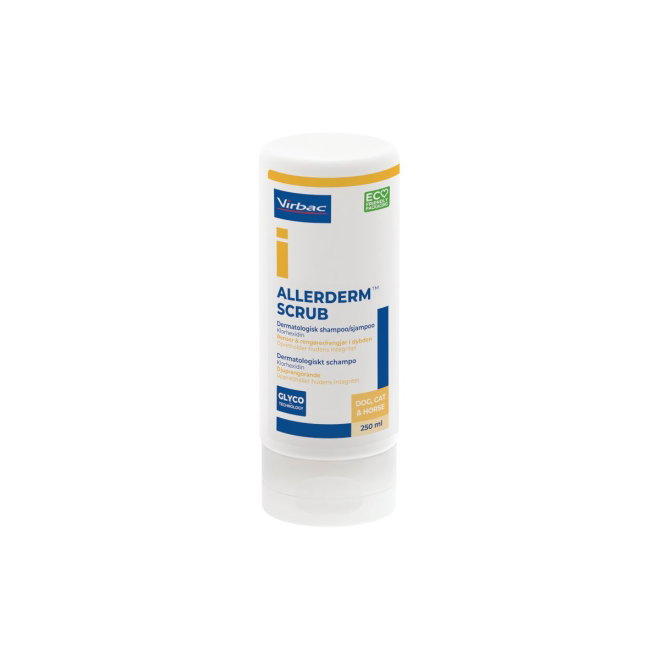 Virbac Allerderm Scrub Schampo f&ouml;r Hund & Katt 250 ml