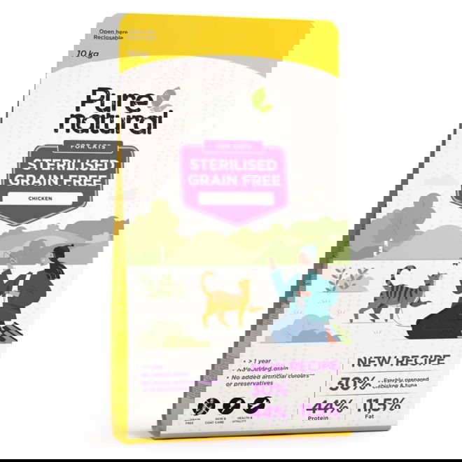 Purenatural Cat Grain Free Sterilised Chicken (10 kg)